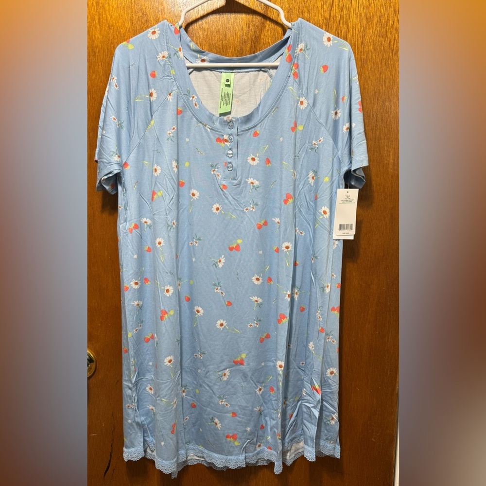Honeydew Women's Lovely Morning Gingham Sleepshirt In Pisces Berries